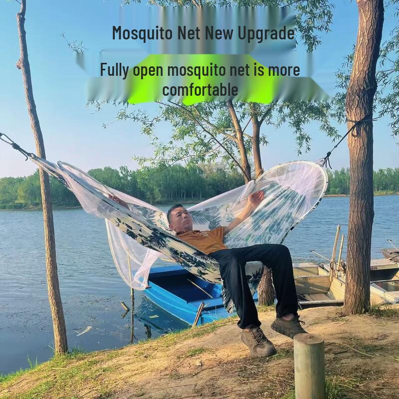 OLOEY Quick-Open Outdoor Camping Hammock with Mosquito Net