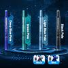 Retractable Fountain Pen Fine Nib Set 0.38mm Black/Blue Ink Transparent Barrel Pen with 5 Refillable Ink Cartridges for Sketching Journaling