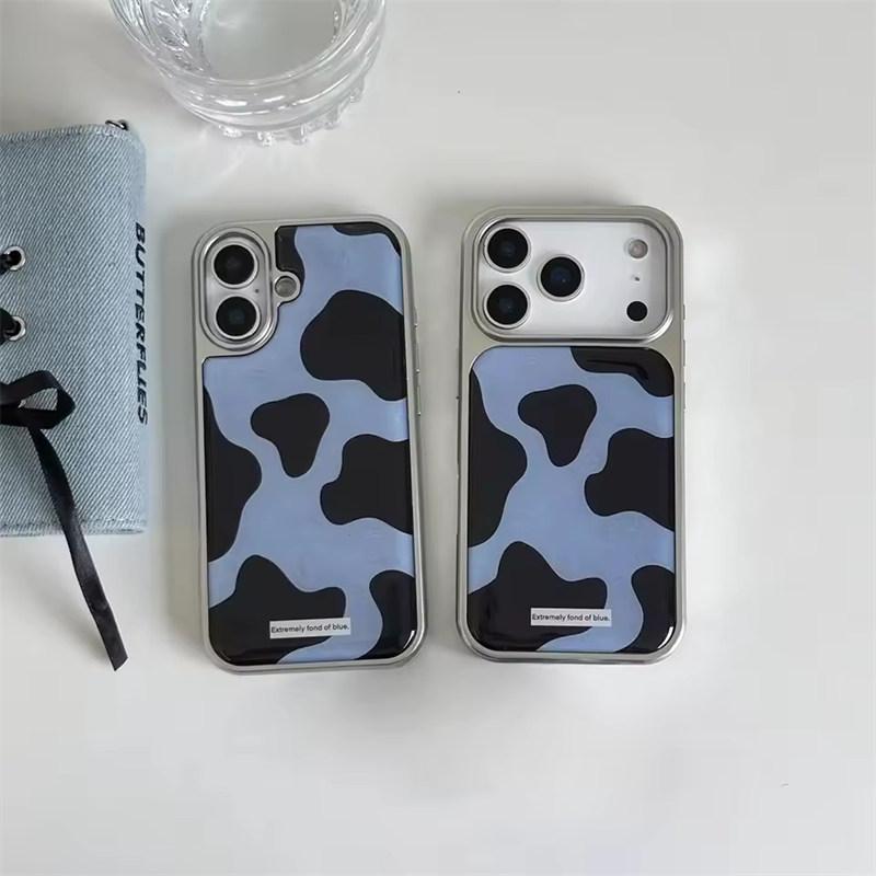 Ретро-узор с цветовым столкновением, гальванизированный, литьевая смола, чехол для телефона для iPhone 17 16 15 14 13 Pro Max, задняя крышка