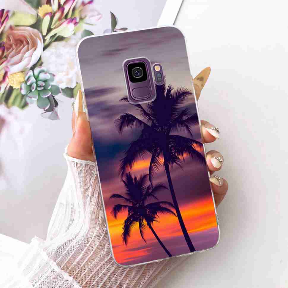 Protective Cases For Samsung Galaxy S9 Plus Soft Silicone Back Cover For Samsung S9Plus S9+ Summer Fresh Butterfly Shell Capa