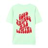 Good Things Are Coming Slogan Letter Printing T-Shirt Women Cotton Clothing O-Neck Breathable Short Sleeve Loose Oversize Tops