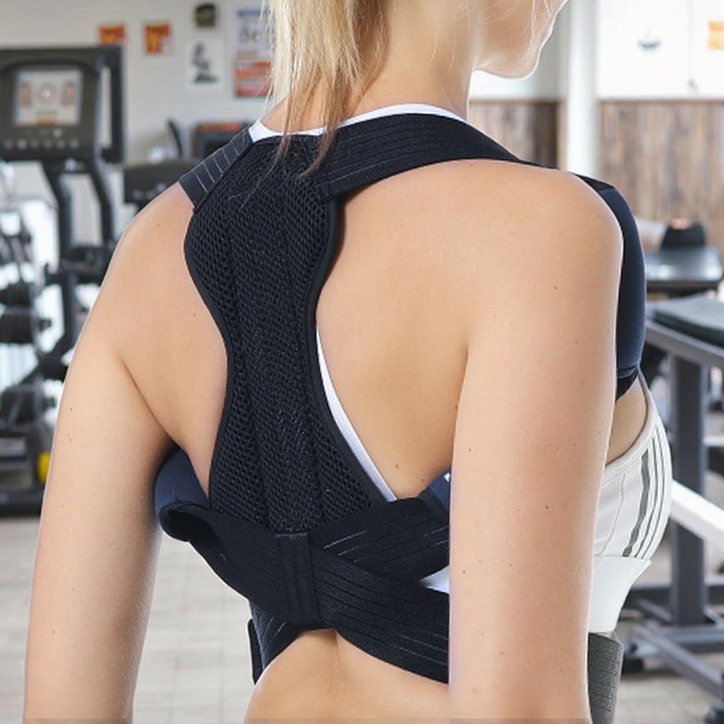 Adjustable Invisible Breathable Lightweight Eco-Friendly Soft Elastic Back Posture Correction Back Brace Fixation Protection