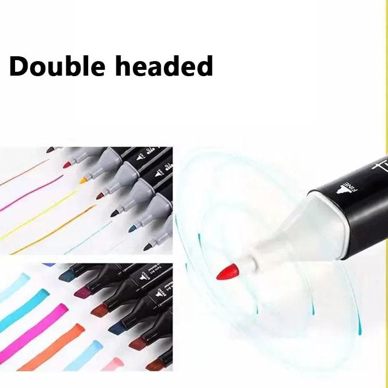 30/48 цветов, маркеры, кисти, набор ручек, маркер для рисования, школьные художественные принадлежности для художника, канцелярские принадлежности, двусторонние маркеры