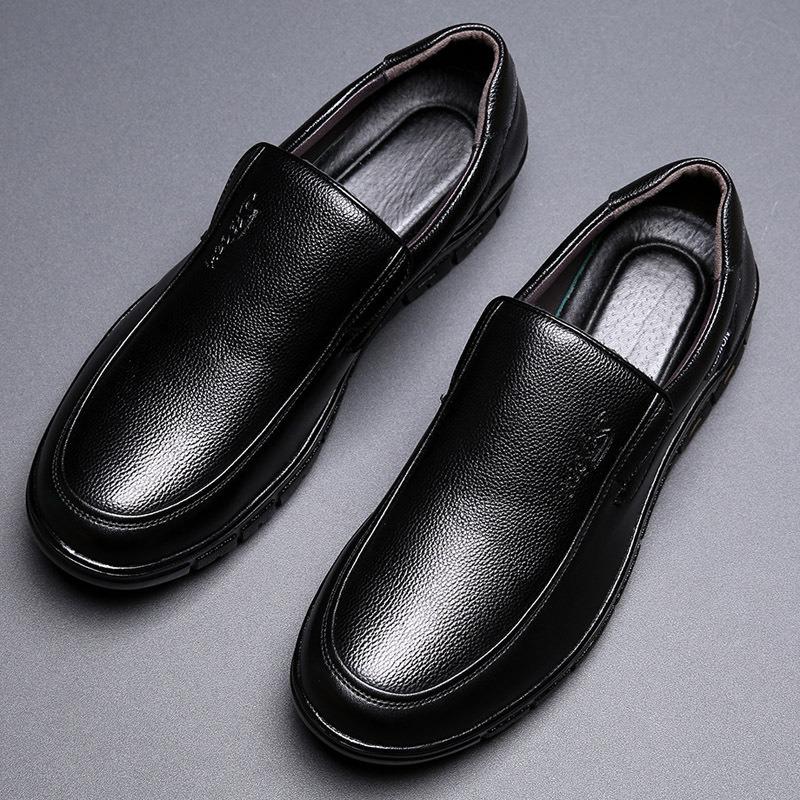 Leather shoes men's genuine leather autumn and winter new business casual men's soft-soled breathable men's shoes