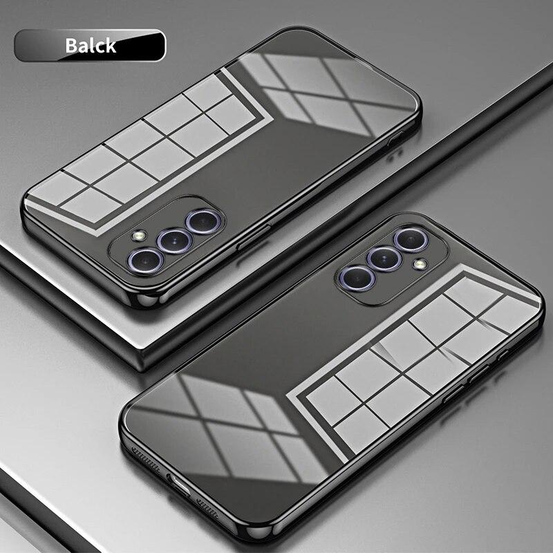 Чехол с прозрачным покрытием для Samsung Galaxy A55 A35 A25 A15 A05 A05S A14 A54 A34 A24 A04S A53 A13 A23 A33 A52 A72 A12, мягкая задняя крышка