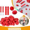 10-30pcs Caulking Gun Nozzles Cap Red Caulk Saving Caulk Glue Tip Sealing Cap For Sealing And Preserving Leakproof Sleeve Tool
