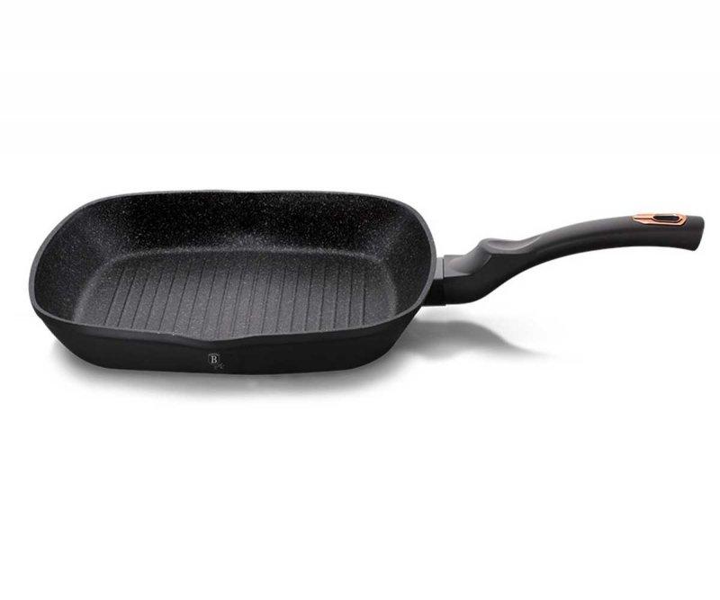 Zestaw 3 Patelni Granitowych Berlingerhaus Black Rose Bh-6156