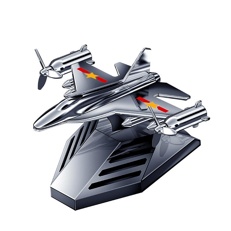 1pcs Solar Car Air Freshener Creative Aircraft Decoration Mini Car Perfume Air Freshener Fragrance Car Airplane Ornament with Essential Oil