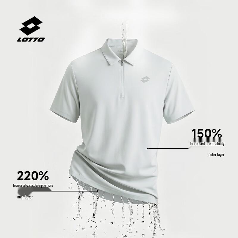 Lotto Men's Breathable Cooling Polo Shirt