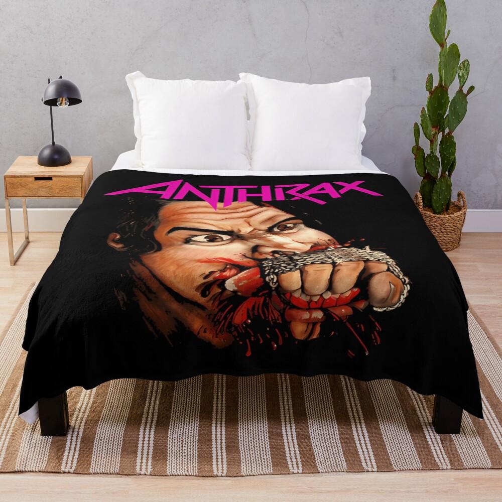 Anthrax Band Throw Blanket