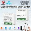 WiFi или Zigbee Tuya Умный Мини Двухсторонний Управляющий Автоматический Выключатель Реле Модуль Домашняя Автоматизация Голосовое Управление Работает с Alexa Google Home