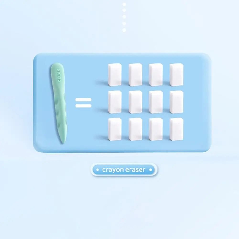 3PCS/Box Posture Correction Pencil Eraser Double Head Traceless Eraser School Office Supplies