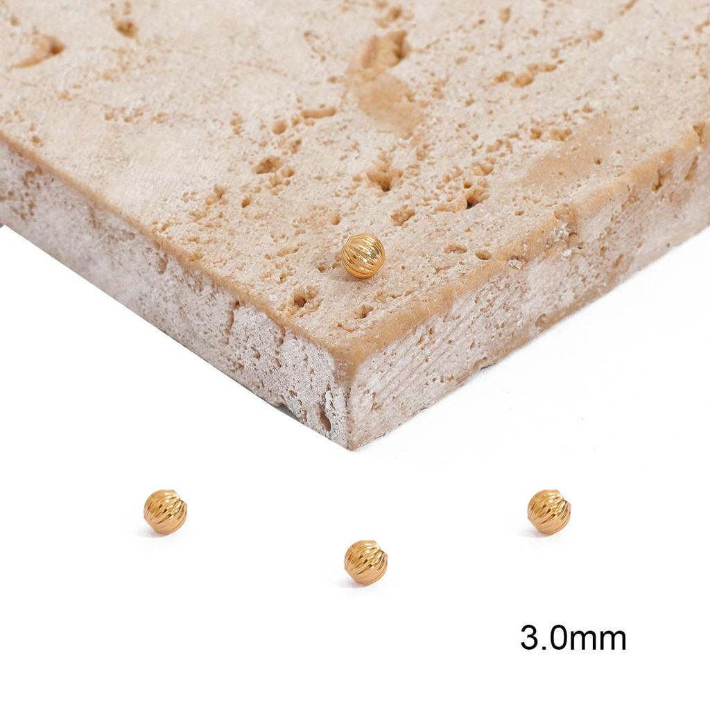 10/50 шт. медные арбузные бусины, круглые распорки для семян, свободные бусины для изготовления ювелирных изделий, браслет, ожерелье «сделай сам»