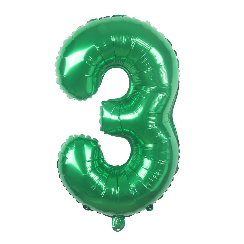 32-дюймовые зеленые большие воздушные шары с цифрами 0 1 2 3 4 5 6 7 8 9 для детей, день рождения, годовщина свадьбы, фигурные воздушные шары, подарок