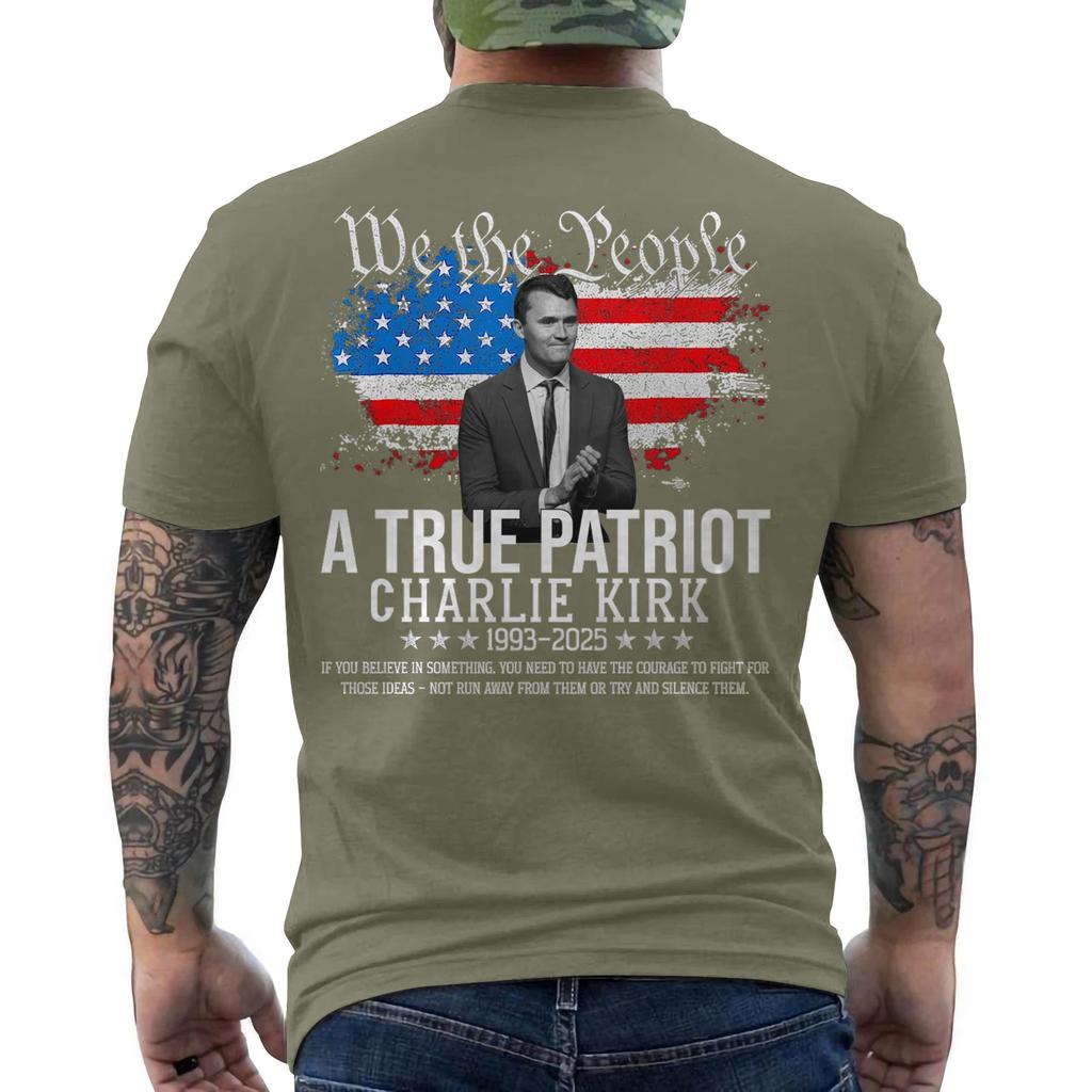 Men's Printed Short Sleeve T-Shirt Men's Loose Casual Short Sleeve Top