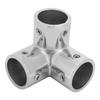 3Way Stainless Steel Corner Pipe Fitting Tube Connector Side Outlet Elbow 1 Inch