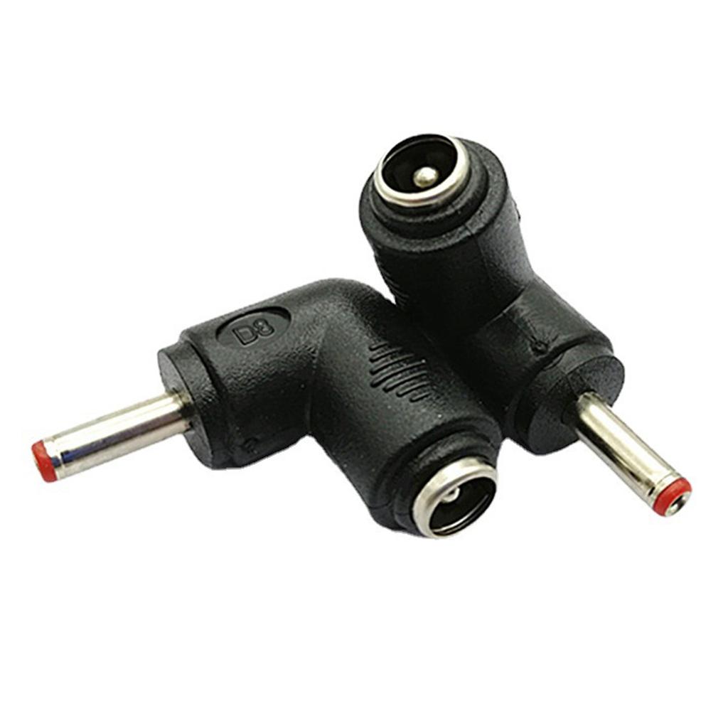 90 градусов DC5.5x2.1mm to DC3.5x1.35mm адаптер питания женский-мужской разъем-конвертер зарядки для ноутбуков