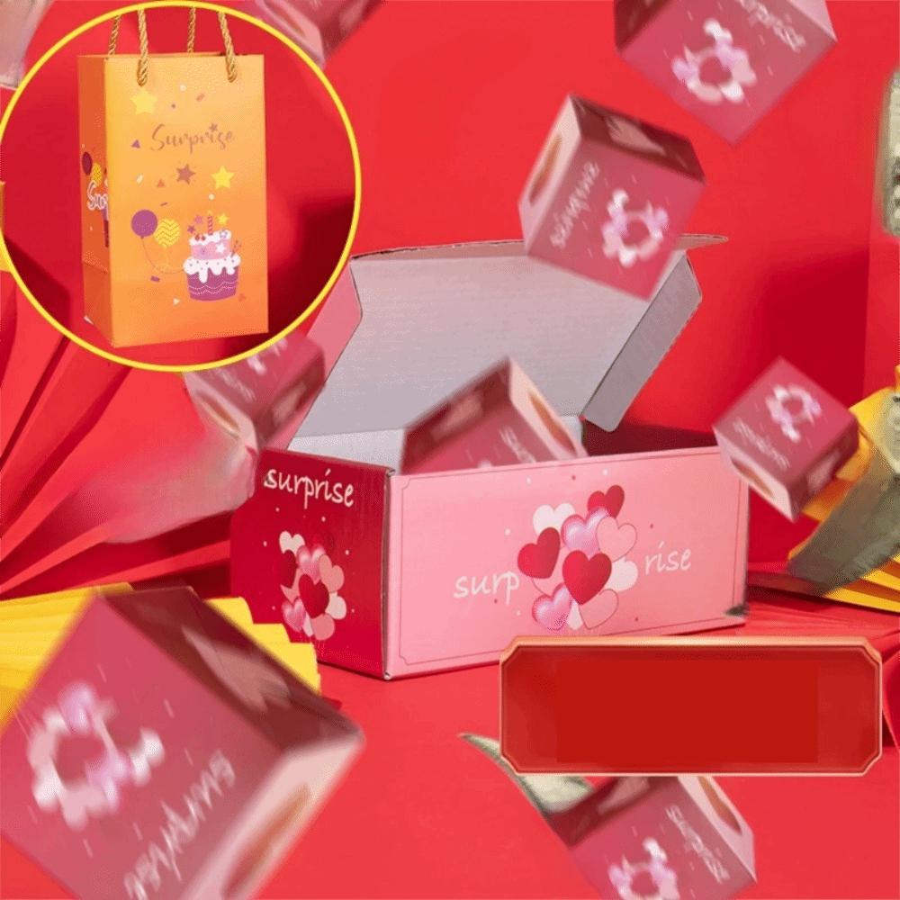Бумажная коробка-сюрприз с выпрыгивающим элементом, всплывающая коробка для денег-сюрприз, новая подарочная коробка, коробка-взрыв денег, подарочная коробка, Рождество