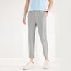 Men's Casual Elastic Waist Cropped Pants