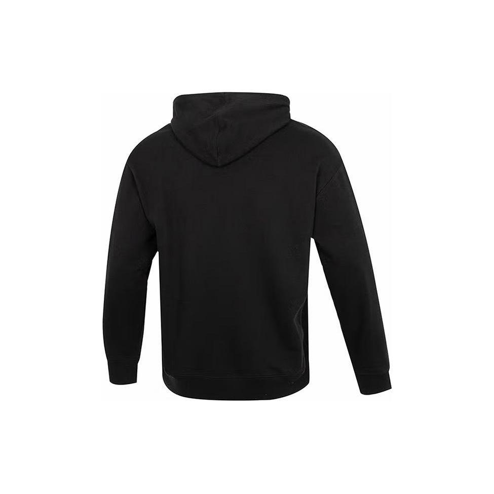 Puma Kangaroo Pocket Hoodie With Logo Print Men Tops Black 539909-01