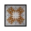Black And White Simple Cashew Flower Square Scarf Silk Scarf Women'S Ethnic Style Waist Scarf Small Square Scarf Decoration High-End Waist Scarf Scarf