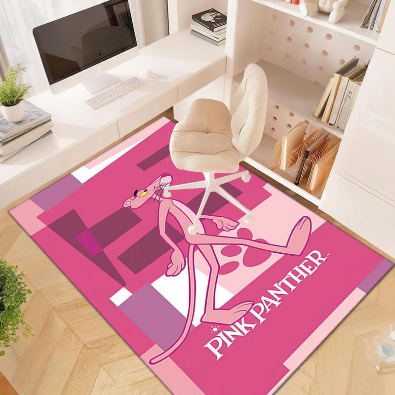 Pink Panther Cartoon Graphic Print Carpet Printing Floor Mats Protective Pad Fashion Doormat