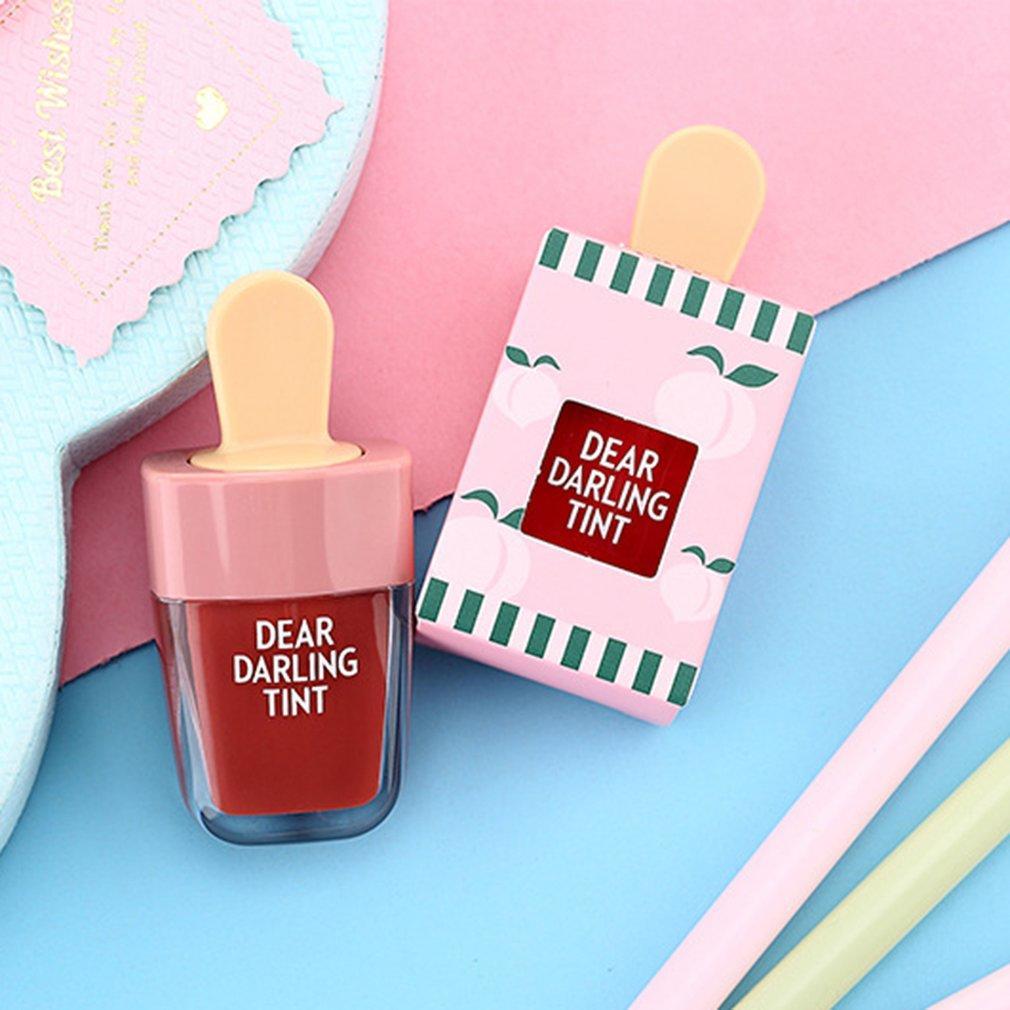 Водостойкая жидкая губная помада Тинты для губ в форме мороженого Увлажняющая стойкая натуральная очаровательная губная помада
