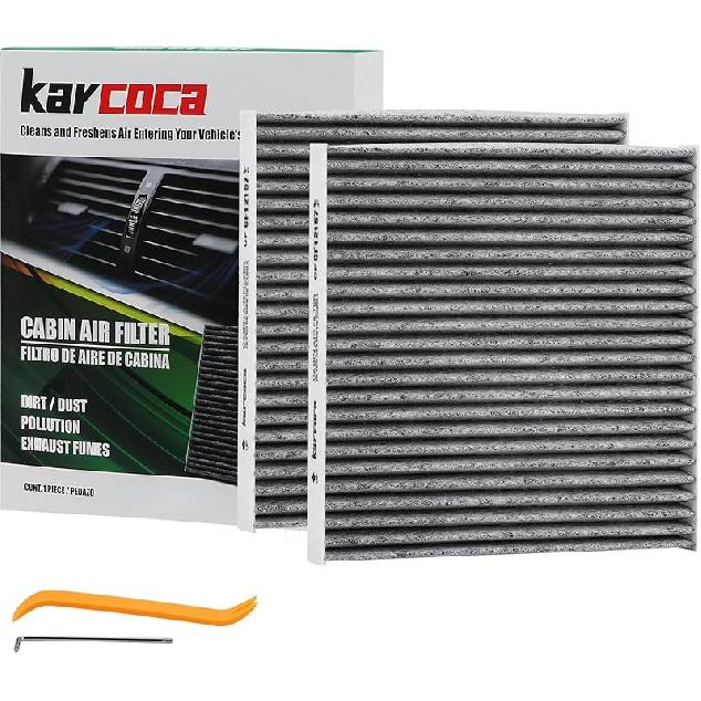 CF11671 Cabin Air Filter With Activated Carbon Compatible With RAM 1500 2500 3500 2016-2024, RAM 4500 5500 2016-, MAZDA CX-7 2007-2012(3 Pack)