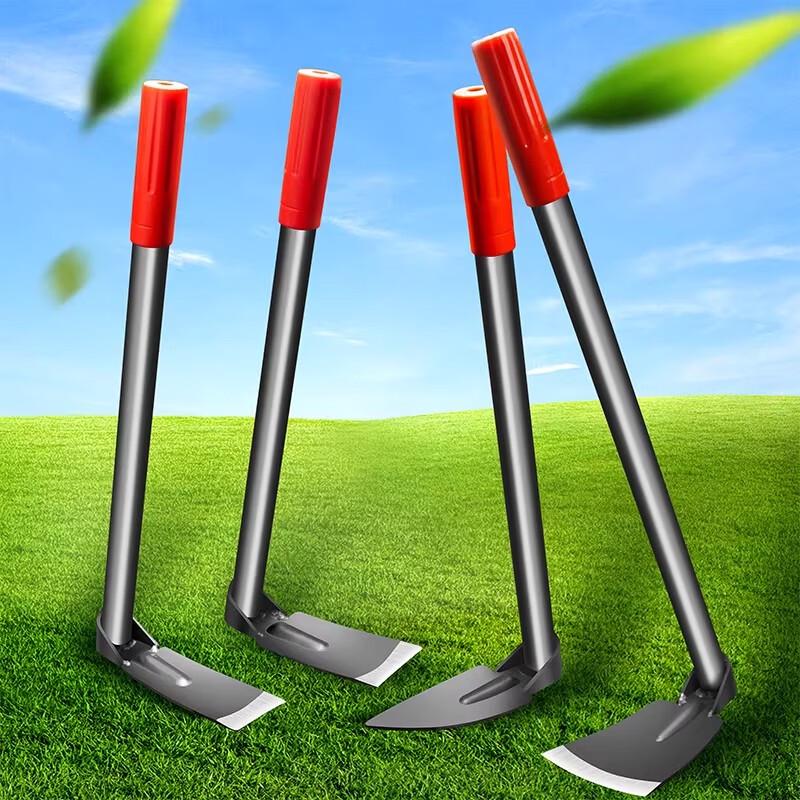 Short Steel Handle Gardening Hoe and Rake