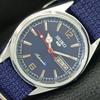 ВИНТАЖНЫЕ АВТОМАТИЧЕСКИЕ SEIKO 5 6309A ВОССТАНОВЛЕННЫЕ ЯПОНИЯ МУЖСКИЕ ЧАСЫ С СИНИМ ЦИФЕРБЛАТОМ a444338-1