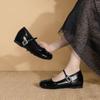 Осень 2025 новые удобные женские туфли на толстой подошве, мягкая подошва не утомляет, маленькие люди увеличивают свой внутренний рост и демонстрируют длинные ноги, одинарные с