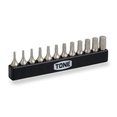 Набор бит TONE Torx Plus BTIP12S Содержимое набора бит 12 точек