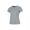 Dri-FIT One Solid Logo Спортивная повседневная дышащая быстросохнущая облегающая футболка с круглым вырезом и коротким рукавом для женщин, топы серого цвета DD0627-073