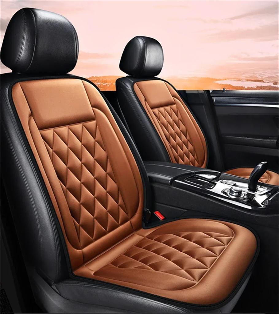 Car Winter Seat Set Heating 2PCS 12v Driver Seat Cover Car Thermal Cushion Vehicle Heated Seats Heated Car Heating Cushion