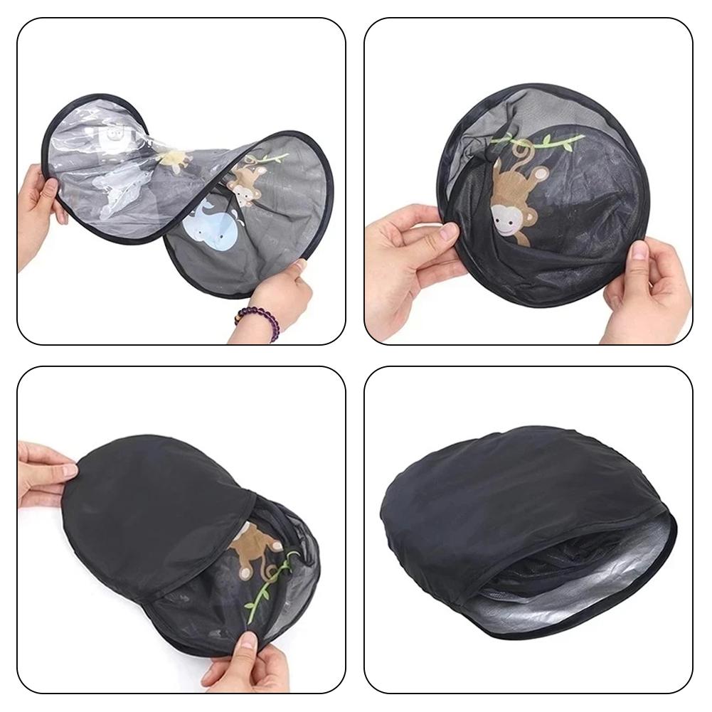 2 шт., мультяшный автомобильный солнцезащитный козырек, боковое окно, адсорбционный солнцезащитный козырек, задняя боковая сетка для автомобильного окна для детей и взрослых