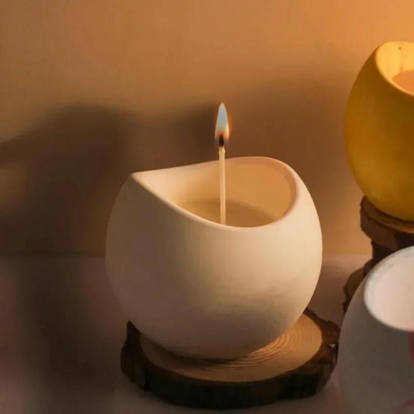 Гипсовый стакан для свечи Креативная силиконовая форма ручной работы DIY Ароматерапевтическая банка для свечи Бетонный контейнер Восковой стакан Цементные формы для цветочного горшка