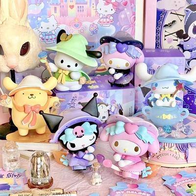 Sanrio Блайндбокс Мультяшная Куроми Кукла Счастливое Гадание Аниме Серия Фигурка Действия Модель Детская Игрушка Настольный Декор Подарок на День Рождения Подвижная Сочлененная Масштаб