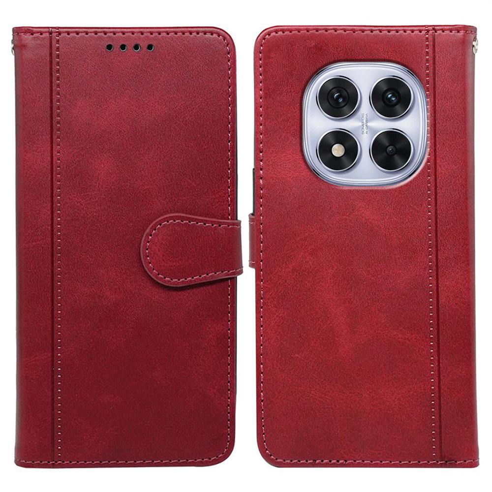 For Xiaomi Redmi Note 14 Pro 5G/Poco X7 5G Case Calf Texture Leather Stand Book Style Phone Cover