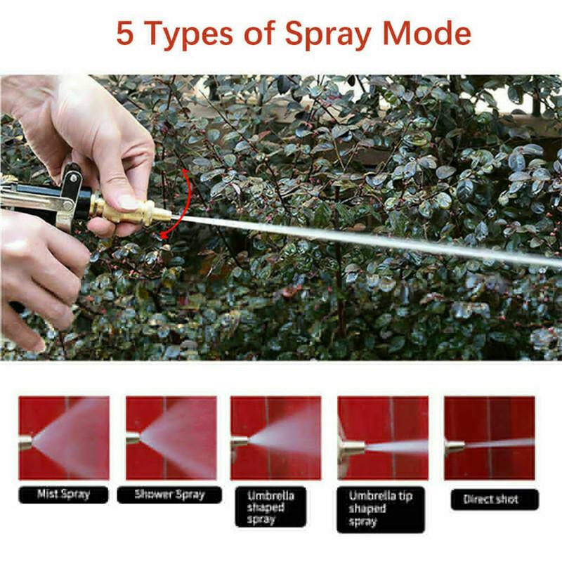 Пистолет-распылитель воды высокого давления, металлическая латунная насадка, труба, газон, садовый шланг, инструмент для мытья автомобиля, водяной пистолет