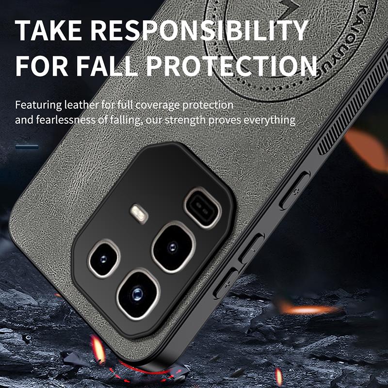 Роскошный чехол из мягкой кожи для телефона Infinix Note 50, для Infinix Note 50 Pro Plus, бамперная защита, противоударная магнитная крышка