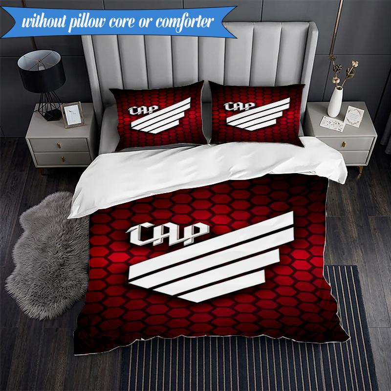3PCS Athletico Football Club Printed Soft Bedding Set,Including 1pc Duvet Cover And 2pcs Pillowcases Perfect for Bedroom, Dormitory, Fan gift