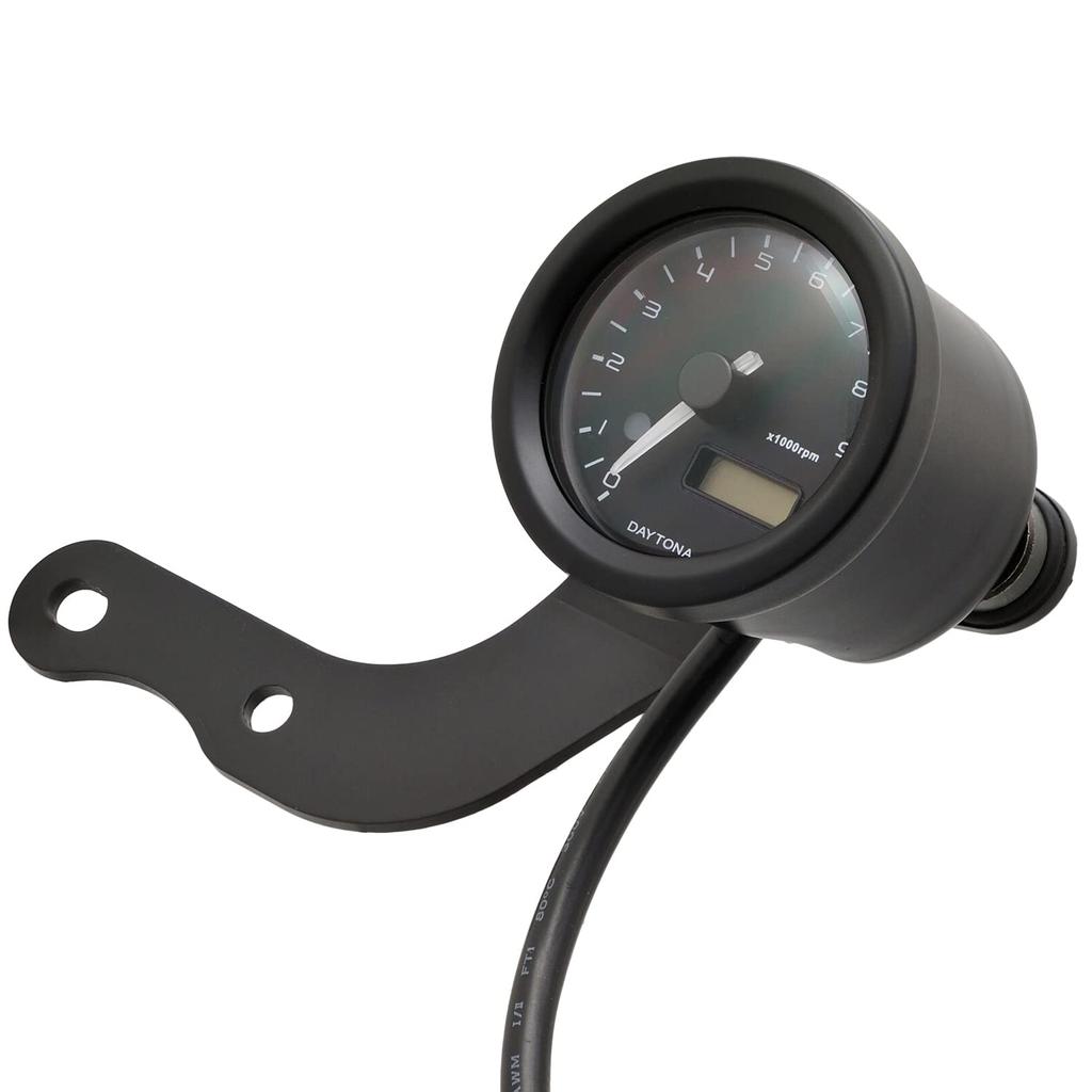 Daytona VELONA Motorcycle Tachometer Monkey 125 Black Color LED 9000rpm Display 27813 (18-22) Body/3 48