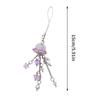 Trendy Purple Jellyfish Phone Chains Girly Sweet Star Tassel Phone Lanyard For Girls Y2K Mobile Phone Strap