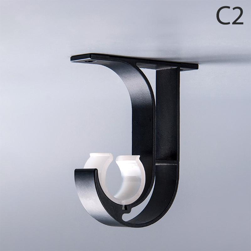 Потолочный кронштейн для карниза, усиленный держатель для карниза с соответствующими винтами, держатель для штанги шкафа из алюминиевого сплава