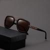 Fashion Square Glasses Cool Men Vintage Luxury Brand Design Punk Metal Sun Glasses Male Female Oversized Eyewear UV400