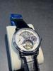 Часы HAOFA Tourbillon, механические, с фазами Луны, GMT, ремешок из натуральной кожи, циферблат с гравировкой, стильные, водонепроницаемые, наручные, мужские