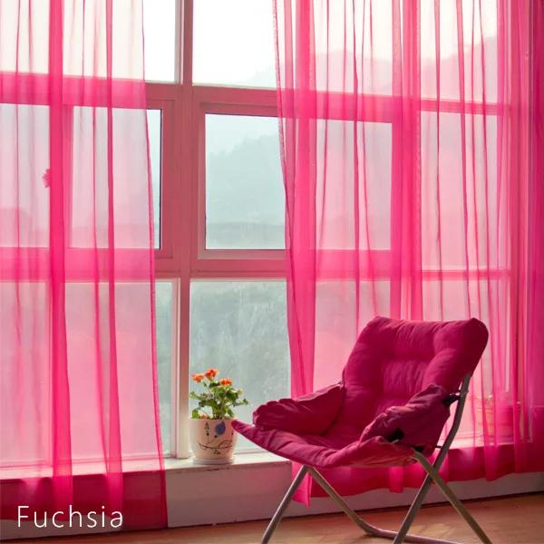 Простой стиль романтическое украшение дома перспективные шторы гостиная оконные шторы тюль прозрачные шторы экранирование окна 1 шт