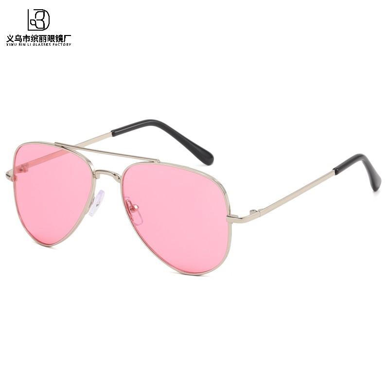 Прямая поставка, Металлические детские солнцезащитные очки Детские классические очки-жабы Носить очки Солнцезащитные очки Тренд