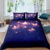Galaxy Duvet Cover Set 3D Printed Space Themed Bedding Set Kid Boy Galaxy Series Universe Pattern Polyester Quilt Cover For Girl