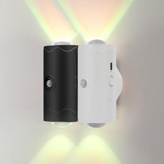 Умный ночник с датчиком движения, магнитный, с изменяемым цветом, прикроватная лампа, регулируемый светодиодный свет для спальни, гостиной